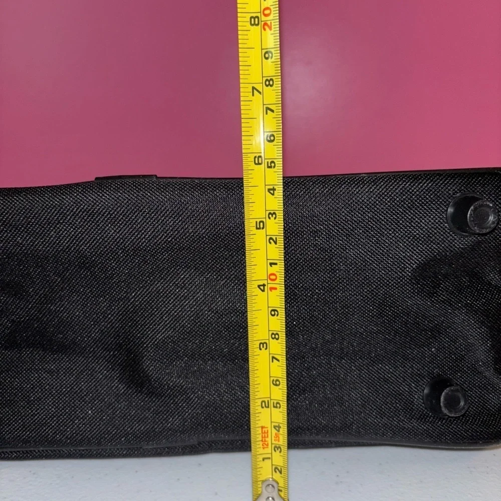 Black Laptop Bag with Adjustable Strap and Structured Design